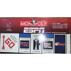 2006 ESPN Monopoly Board Game NEW SEALED Ultimate Sports Fan Collectors Edition